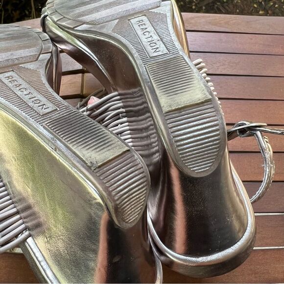 Kenneth Cole Reaction Pewter Heels Size 7.5 women - Picture 13 of 16